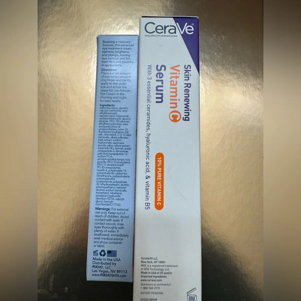 CeraVe Skin Renewing Vitamin C Serum - FIX MD Eye Cream